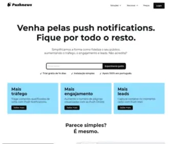 Pushnews.com.br(Aumente o engajamento do seu site) Screenshot