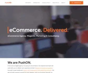 Pushon.co.uk(Full-Service eCommerce Agency) Screenshot