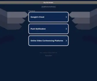 Pushon.com.au(This domain may be for sale) Screenshot