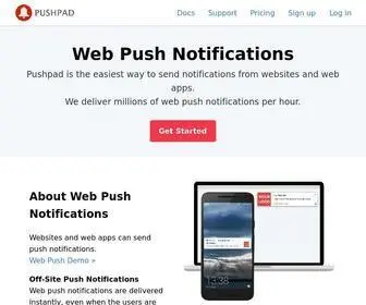 Pushpad.xyz(Web Push Notifications) Screenshot