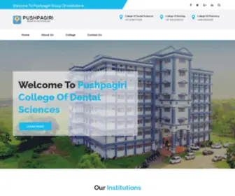 Pushpagiri.net(Pushpagiri Group of Institutions) Screenshot