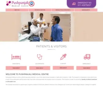 Pushpanjalimedicalcentre.co.in(Pushpanjali Medical centre) Screenshot