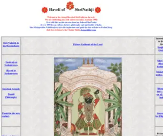 Pushti-Marg.net(E-Haveli of Shri-Nathji) Screenshot