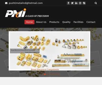 Pushtimetalind.com(Brass Parts) Screenshot