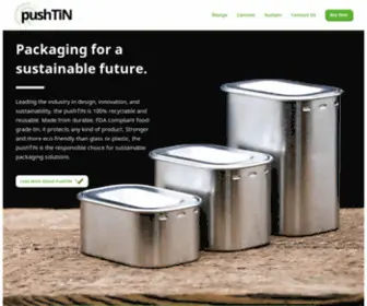 Pushtin.com(Packaging for a sustainable future) Screenshot