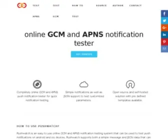 Pushwatch.com(Test GCM online) Screenshot
