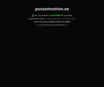 Pusselmattan.se(Smak design) Screenshot