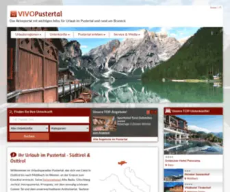 Pustertal.net(Pustertal in Südtirol) Screenshot