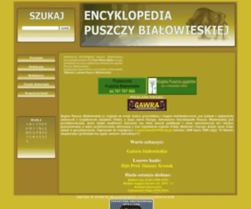 Puszcza-Bialowieska.eu(Puszcza Bialowieska) Screenshot