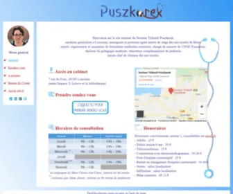 Puszkarek.com(Docteur Thibault Puszkarek) Screenshot