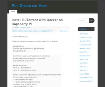 Putdispenserhere.com(Scripted text replacement) Screenshot