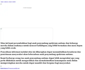 Puterakembara.org(Situs Komunitas Autisme Puterakembara) Screenshot