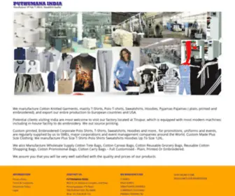 Puthumanaindia.com(Manufacture T) Screenshot