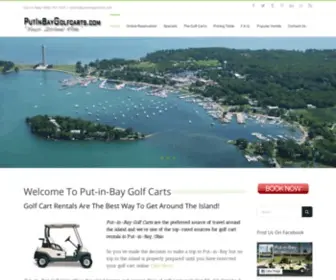 Putinbaygolfcarts.com(Put-in-Bay Golf Carts are the preferred source of travel on the island) Screenshot