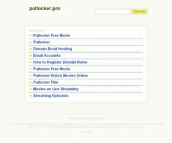 Putlocker.pro(Putlocker) Screenshot