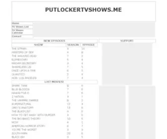 Putlockertvshows.com(Tv shows) Screenshot