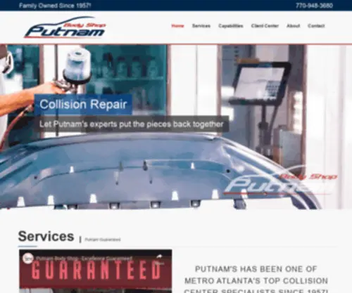 Putnamcollision.com(Putnam Collision) Screenshot