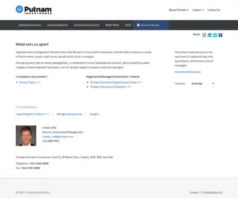 Putnam.com.au(Putnam Investments Australia) Screenshot