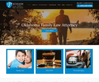 Putnamlawoffice.com(Our Oklahoma City OK Family Law and Personal Injury Attorney) Screenshot