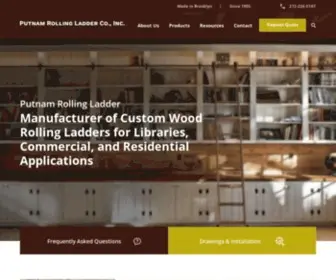 Putnamrollingladder.com(Custom Rolling Ladders) Screenshot