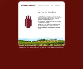 Putnamwines.com(PUTNAM WINES LTD) Screenshot