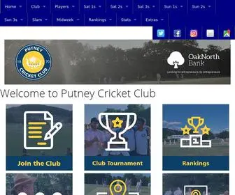 Putneycricketclub.com(Putney Cricket Club) Screenshot