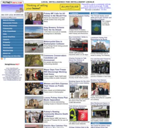 Putneysw15.com(Putney's Local Web site) Screenshot