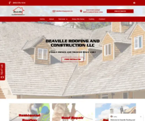 Putonanewroof.com(Deaville Roofing) Screenshot