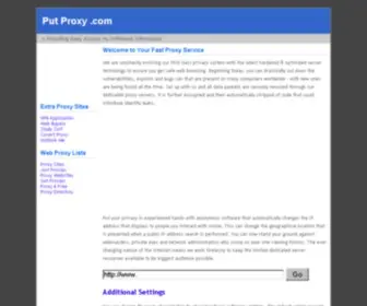 Putproxy.com(Put Proxy) Screenshot