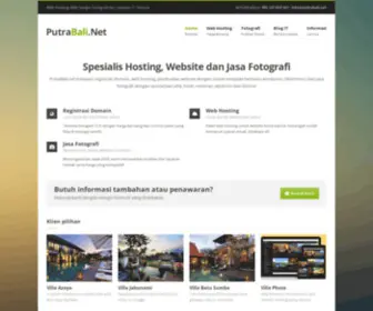 Putrabali.net(Melayani Jasa Pembuatan Website dan Fotografi) Screenshot