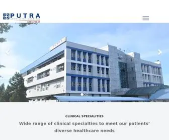 Putrabatupahat.com(Putra Specialist Hospital Batu Pahat) Screenshot