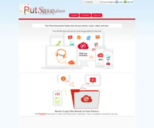 Putsave.com(The professor of saving files) Screenshot
