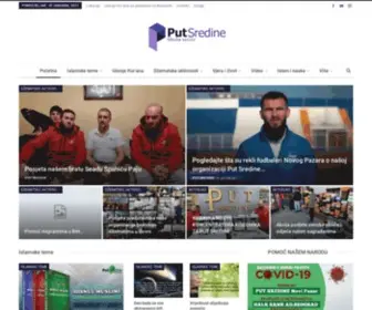 Putsredine.com(Početna strana) Screenshot