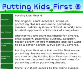 Puttingkidsfirst.org(Court Approved Parenting Classes and Co Parenting Classes for Divorce) Screenshot