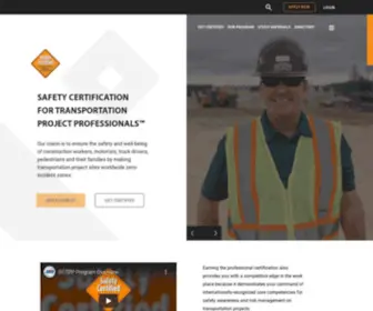 Puttingsafetyfirst.org(Safety Certificate for Transportation Project Professionals) Screenshot