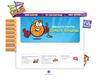 Puttputtpa.com(Putt-Putt Fun Centers, Inc) Screenshot