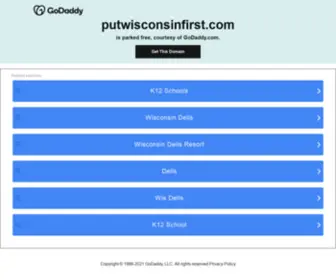 Putwisconsinfirst.com(Put Wisconsin First's) Screenshot