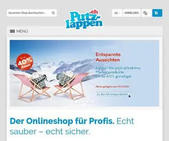 Putzlappen.ch(Der Online Shop f) Screenshot