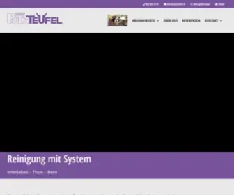 Putzteufel.ch(Reinigungen, Liegenschafts) Screenshot