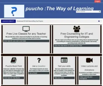 Puucho.com(Learn for JEE Main/ Advanced) Screenshot