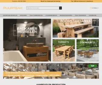 Puurteak.nl(Teak tuinmeubelen) Screenshot