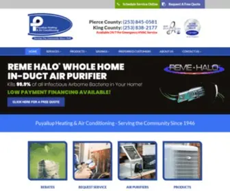 Puyallupheating.com(Heating & Cooling Puyallup WA) Screenshot