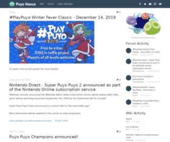 Puyonexus.com(Puyo Nexus) Screenshot