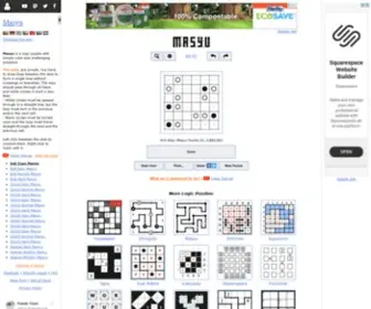 Puzzle-Masyu.com(Online puzzle game) Screenshot