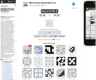 Puzzle-Nurikabe.com(Online puzzle game) Screenshot