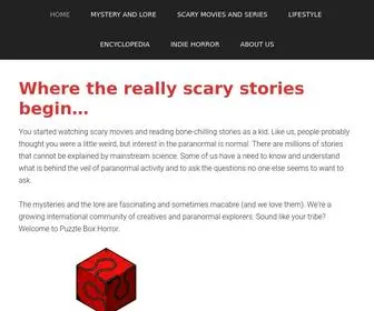 Puzzleboxhorror.com(Puzzle Box Horror) Screenshot