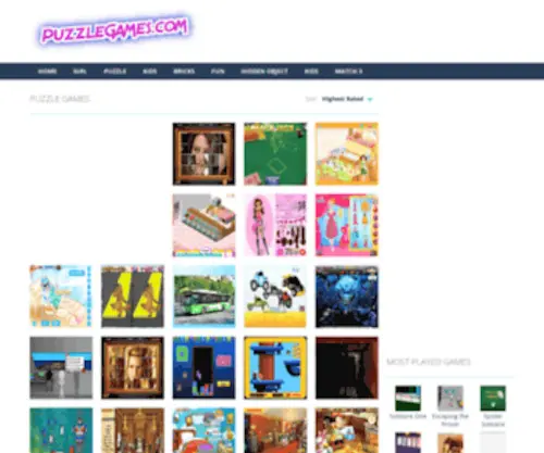 Puzzlegames.com(Play fun free puzzle games) Screenshot