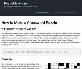 Puzzlemakers.net(How to Make a Crossword Puzzle) Screenshot
