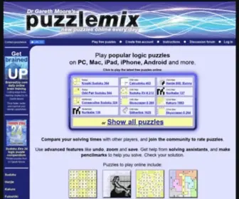 Puzzlemix.com(Play puzzles online) Screenshot