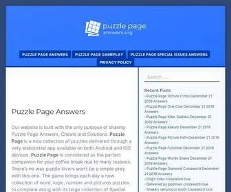 Puzzlepageanswers.org(Puzzle Page Answers) Screenshot